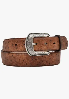 3D Mens Vintage Ostrich Belt