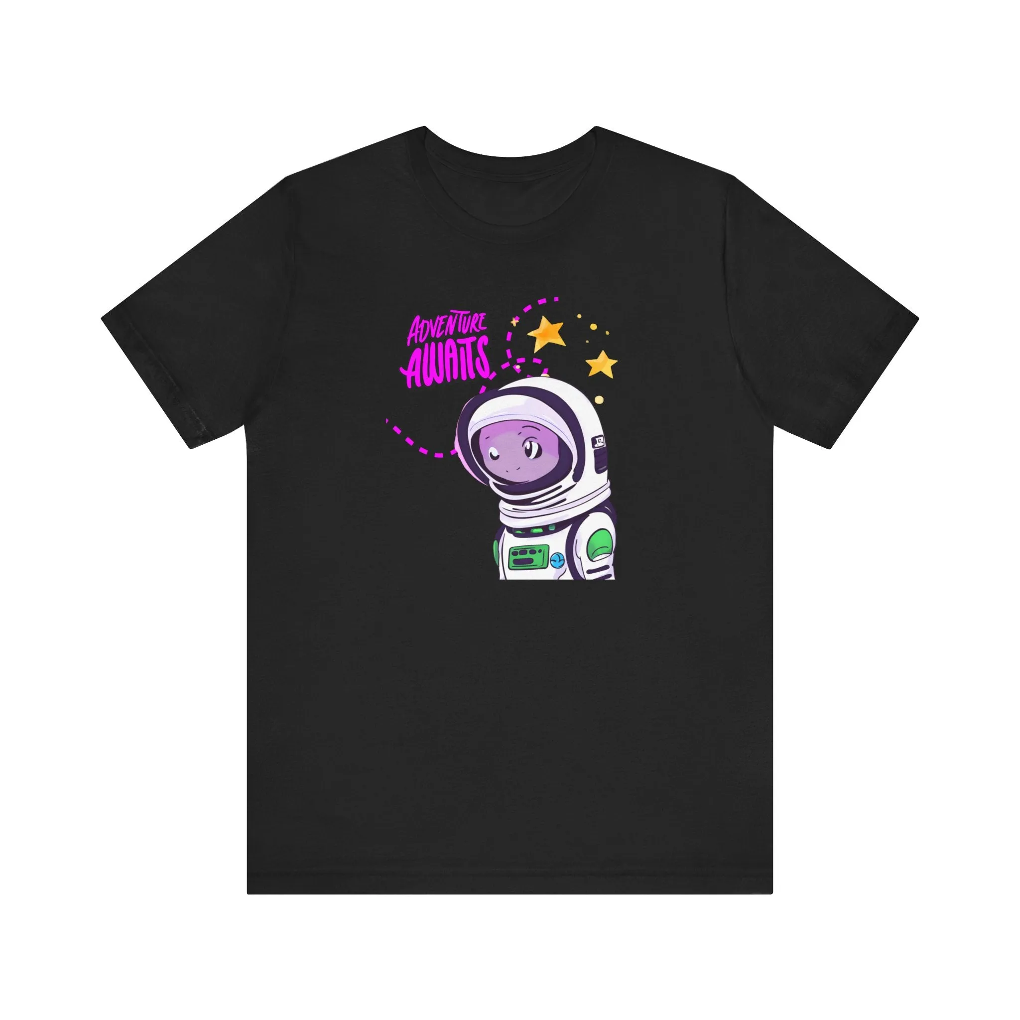 Adventure awaits Cute Alien Unisex Jersey Short Sleeve Tee