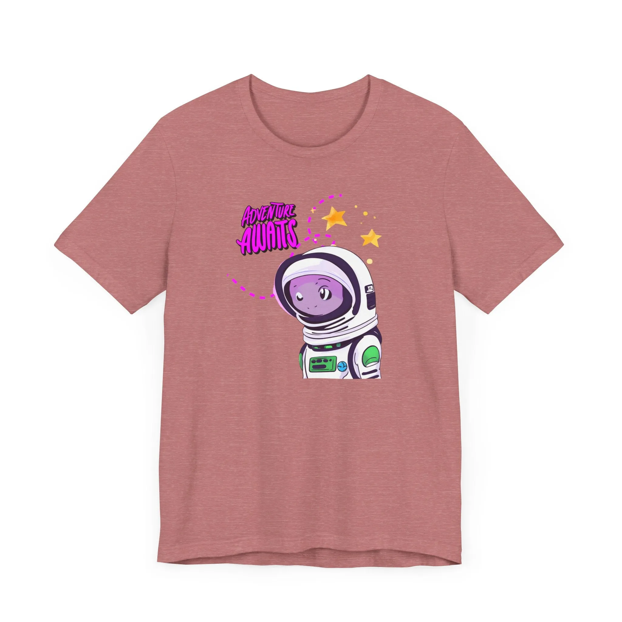 Adventure awaits Cute Alien Unisex Jersey Short Sleeve Tee