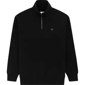 Aimé Leon Dore Crest Quarter Zip Pullover 'Jet Black'