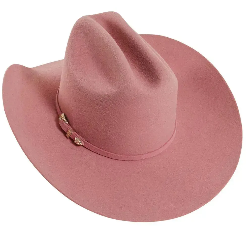 American Hat Makers 710087 Cattleman Cowboy Hat in Soft Pink