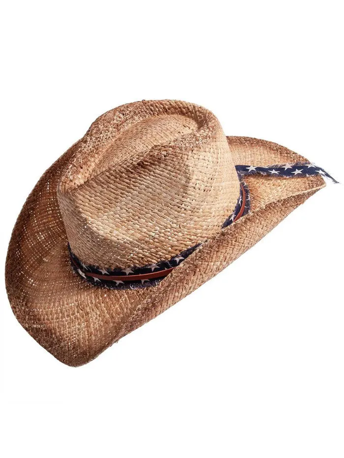 American Hat Makers DUSTY Straw Sun Hat Natural