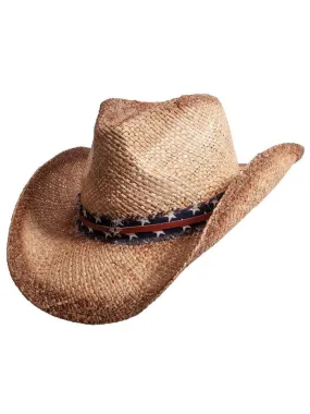 American Hat Makers DUSTY Straw Sun Hat Natural