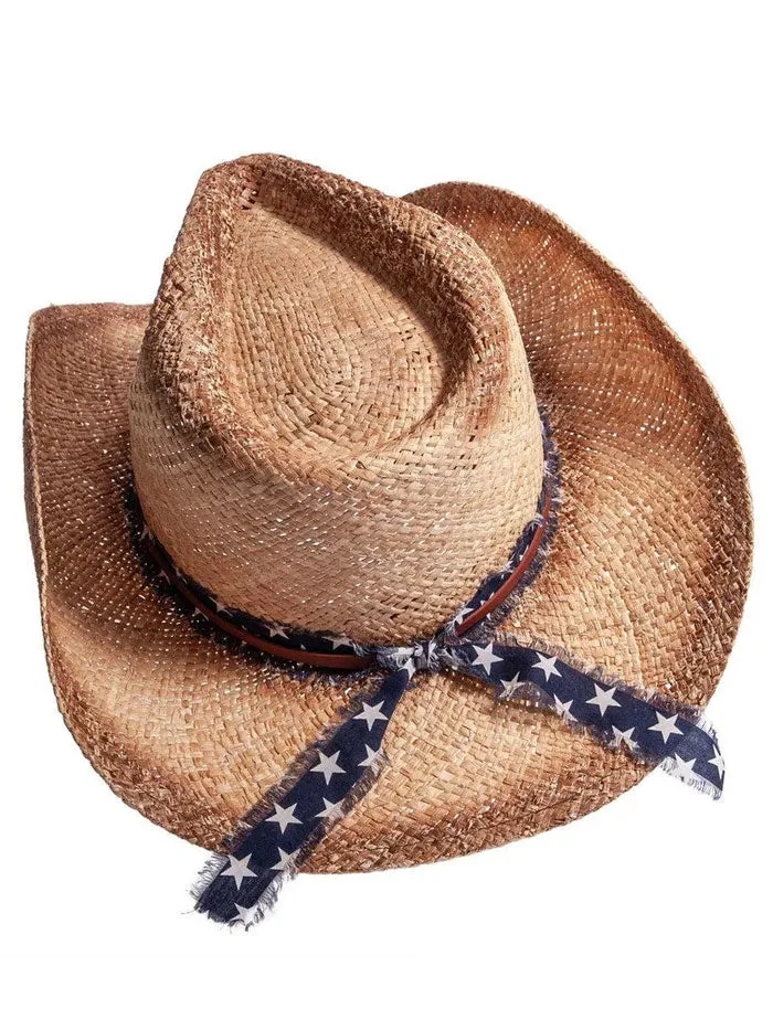 American Hat Makers DUSTY Straw Sun Hat Natural