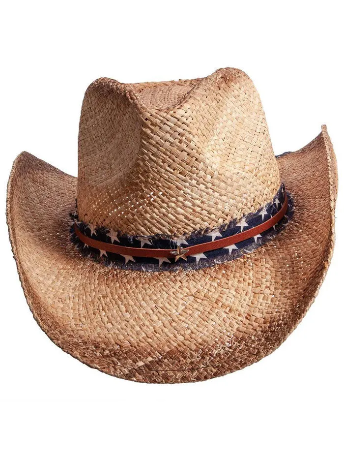 American Hat Makers DUSTY Straw Sun Hat Natural