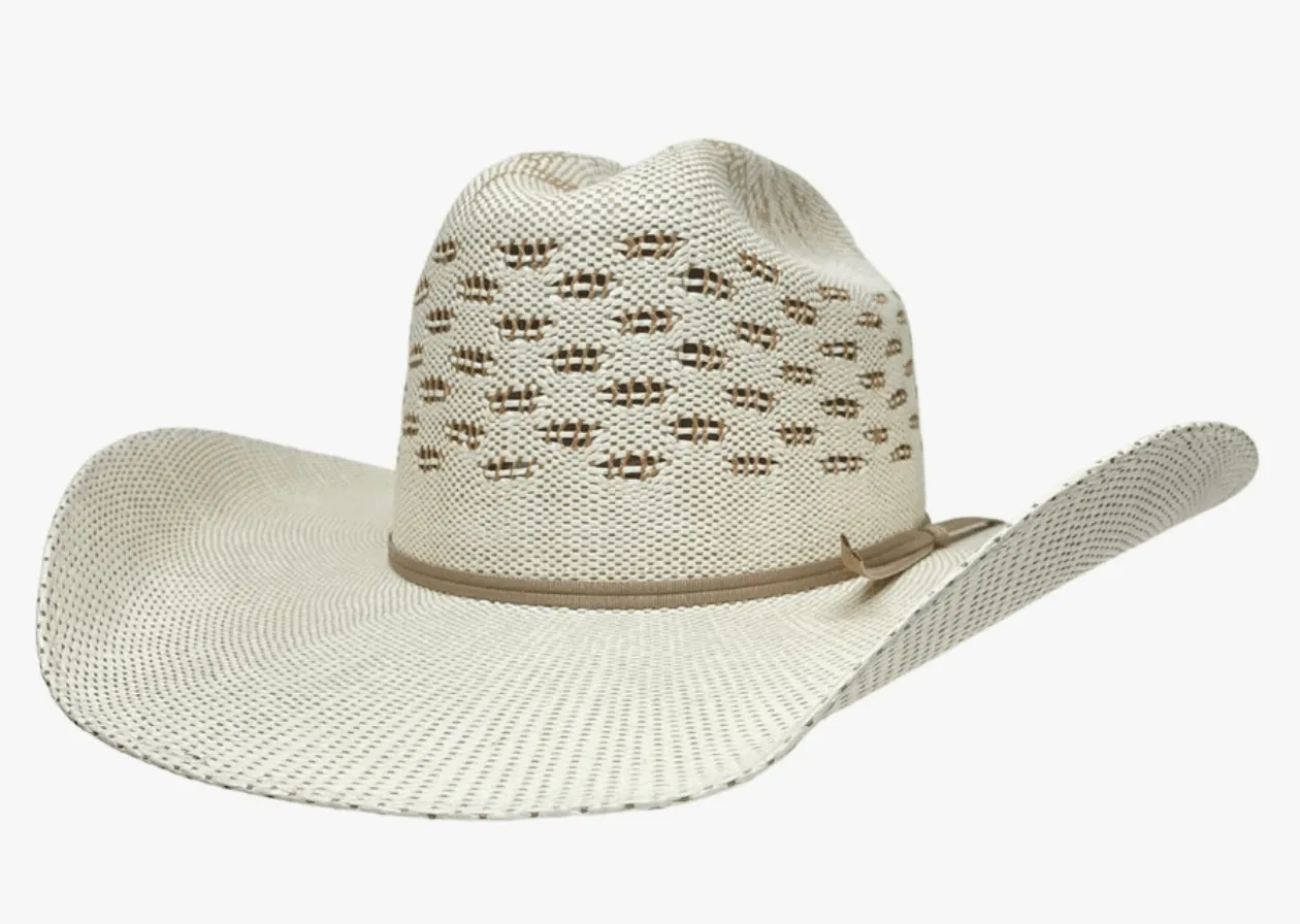 American Hat Makers Ranger Cattleman Straw Cream Cowboy Hat