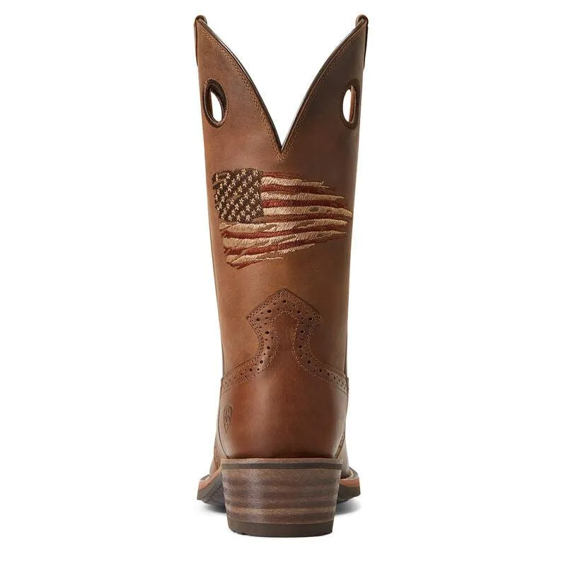 Ariat Men's Roughstock Patriot Narrow Square Toe Cowboy Boots 10040348