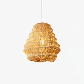 Bamboo Spiral Pendant Lamp