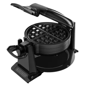 Black Rotating Waffle Maker