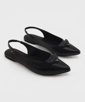 Black Slingback Sandals