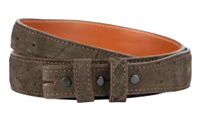 Chacon 1.25" Elephant Tapered Belt Strap - Chocolate