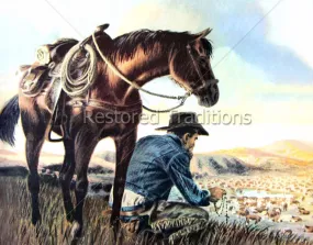 Cowboy Praying the Rosary – Smith