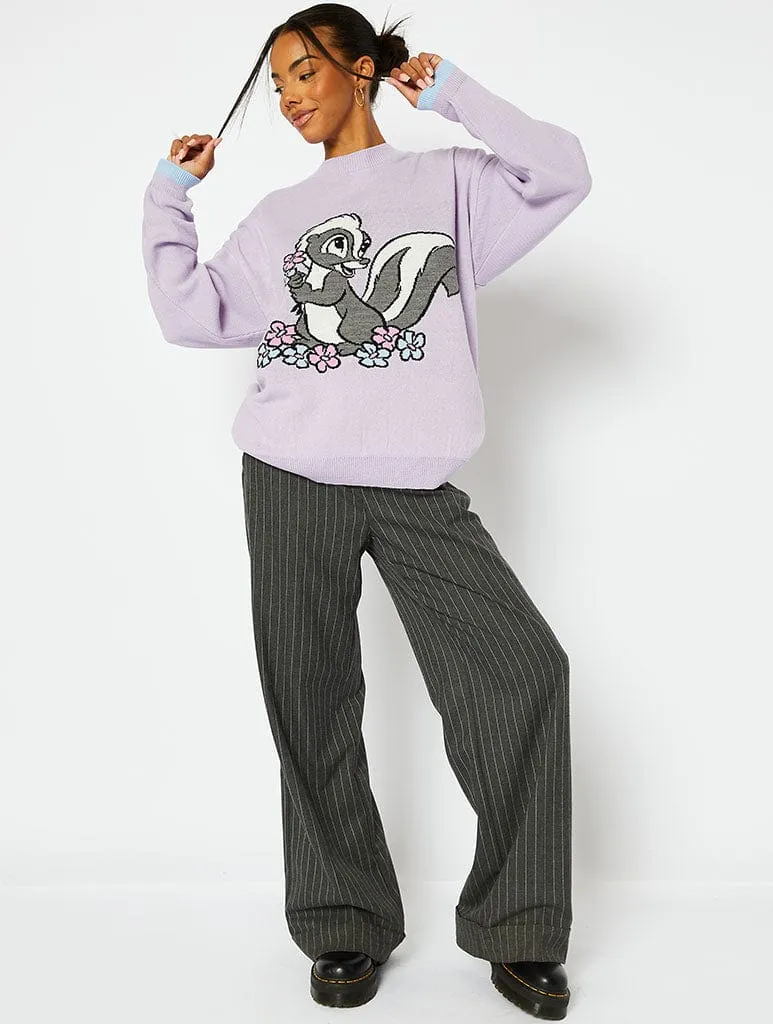 Disney Flower Oversized Knit Jumper