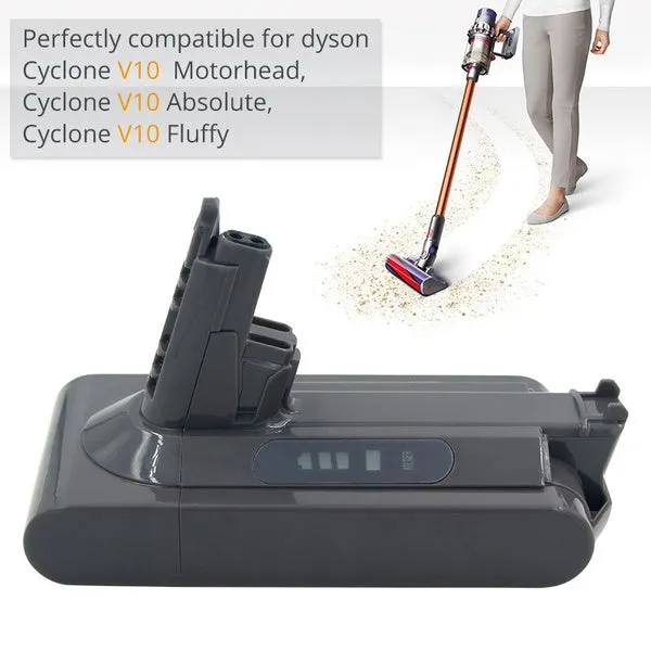 DYSON Battery V10 | SV12 | 6000mAh Battery Power Pack Compatible | 6000mAh (long running)