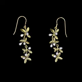 Flowering Thyme Earrings - Long Wire