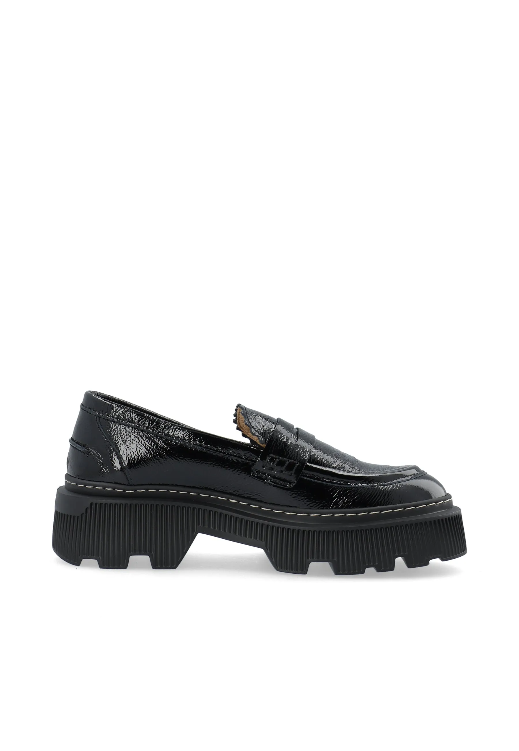 Gemma Black Patent Loafers