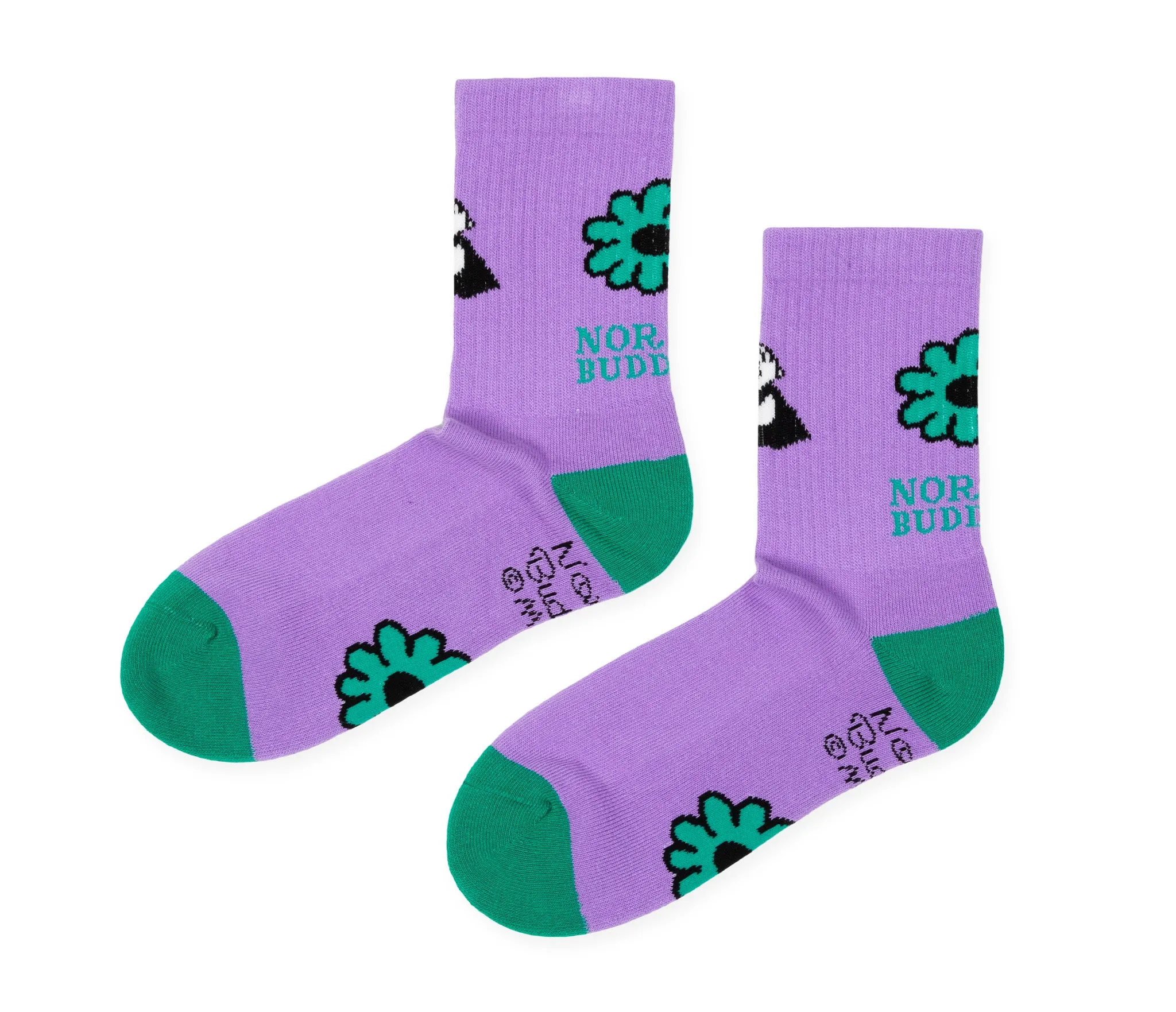 Little My Flower Retro Socks Ladies - Lilac