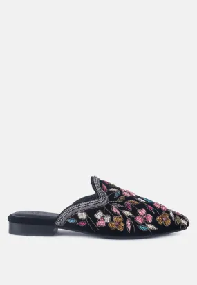 Marcella Embroidered Mules By Ruw