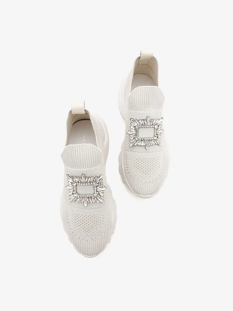 Marie Crystal Embellished Flyknit Sneakers