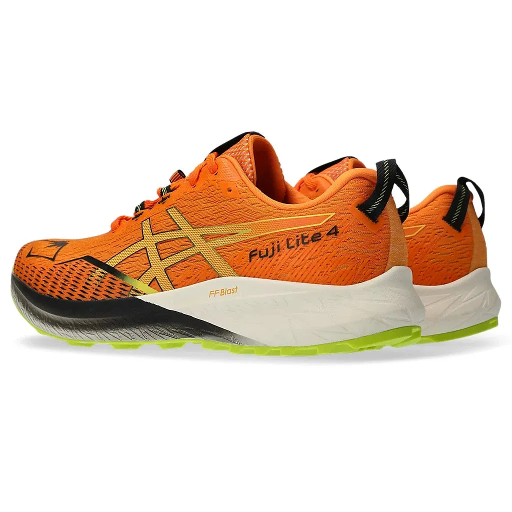 Men's Asics Fuji Lite 4 Bright Orange/Neon Lime