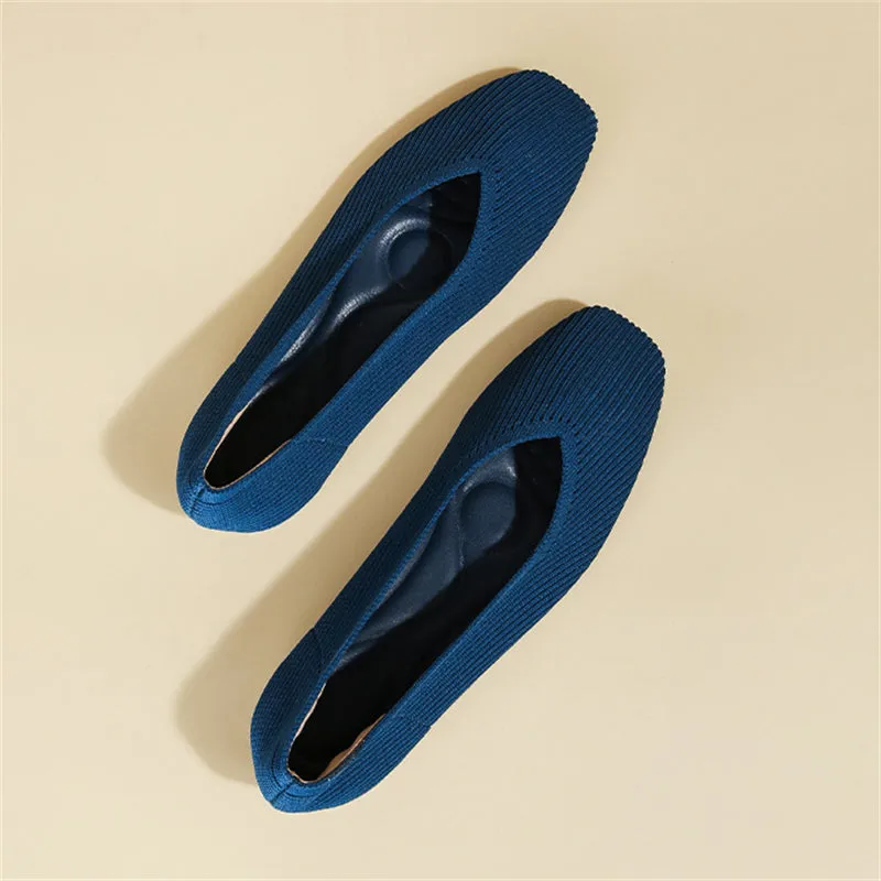 Non-slip Soft-soled Square Toe Flats