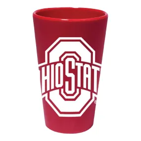 Ohio State Buckeyes 16 oz Silicone Scarlet Pint Glass