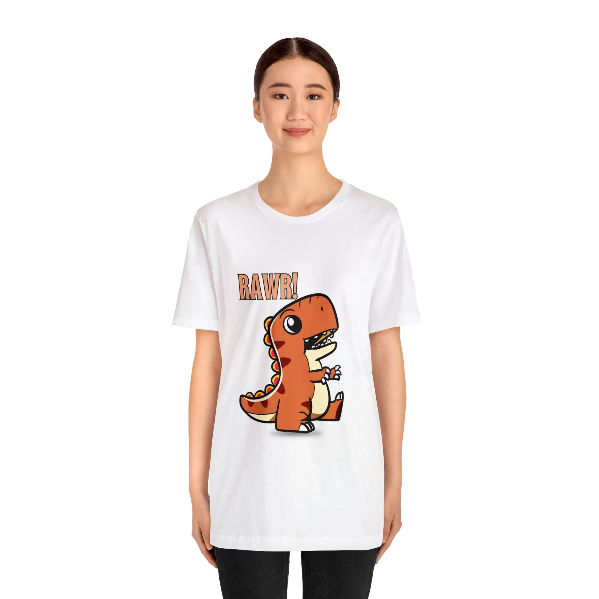 Rawr Dinosaur Cute Unisex Jersey Short Sleeve Tee