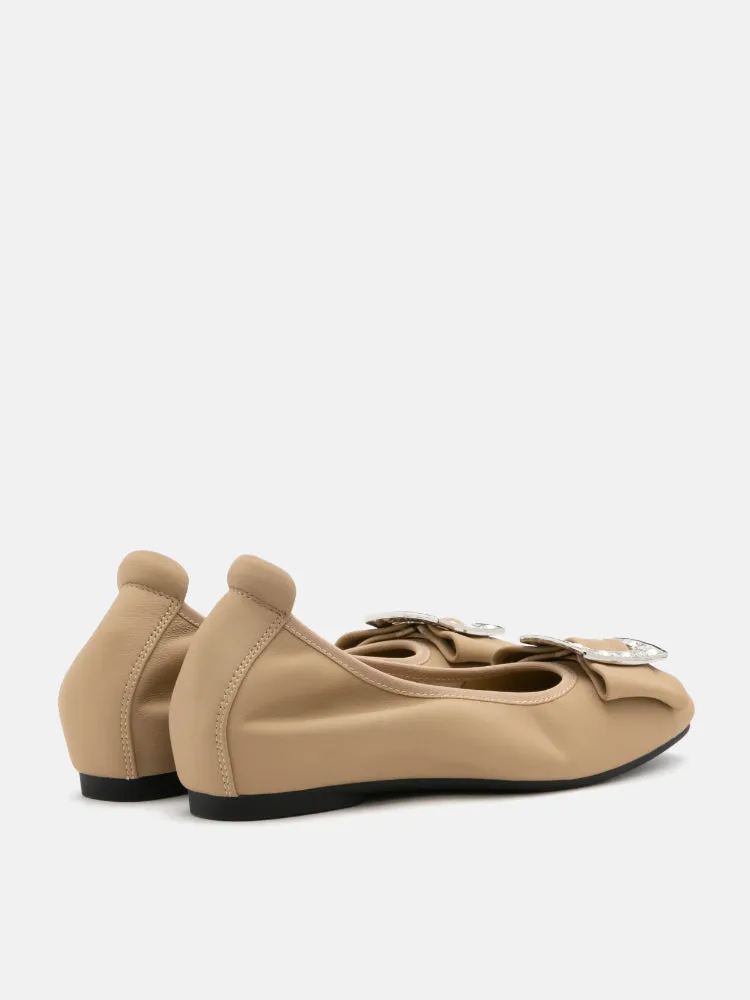 [SALE]Selma Buckle Round-Toe Flats