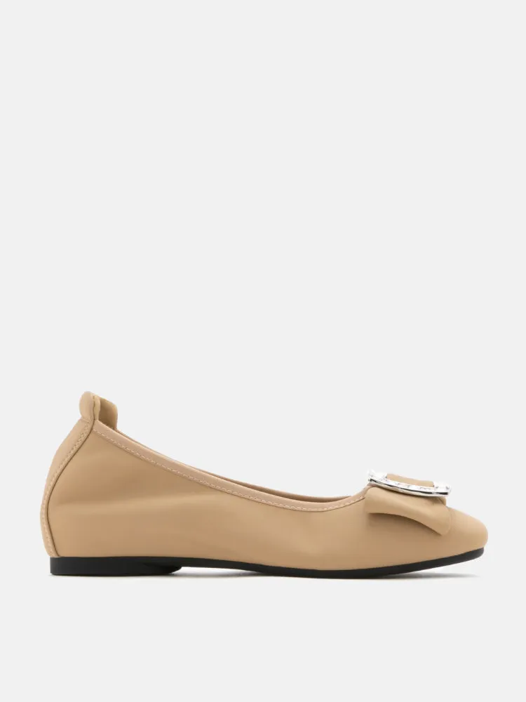 [SALE]Selma Buckle Round-Toe Flats