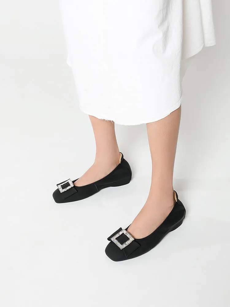 [SALE]Selma Buckle Round-Toe Flats