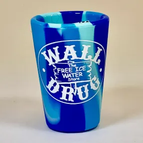 Wall Drug Blue Silicone Shot Glass