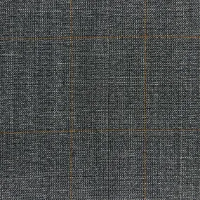 Westwood Hart Medium Grey Brown Sky Blue Windowpane Bamboo Suit